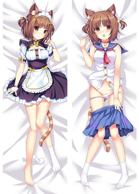 New Anime NEKOPARA sexy girl chocolat vanilla Azuki Coconut Maple Cinnamon Dakimakura throw pillow cover Hugging Body PillowCase