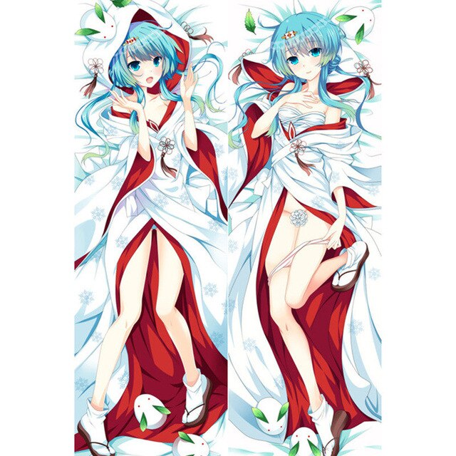 Amellor Life-sized Japanese Anime Pillowcase Hatsune Miku Pillow Cover 3D Double-sided Bedding Body Hugging pillowcase gitfs