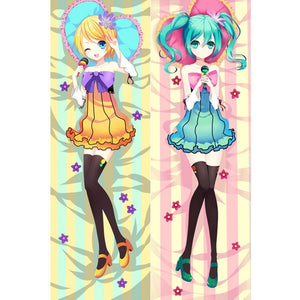 Amellor Life-sized Japanese Anime Pillowcase Hatsune Miku Pillow Cover 3D Double-sided Bedding Body Hugging pillowcase gitfs