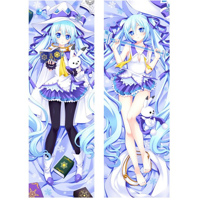 Amellor Life-sized Japanese Anime Pillowcase Hatsune Miku Pillow Cover 3D Double-sided Bedding Body Hugging pillowcase gitfs