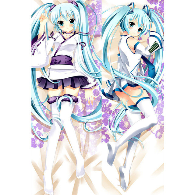 Amellor Life-sized Japanese Anime Pillowcase Hatsune Miku Pillow Cover 3D Double-sided Bedding Body Hugging pillowcase gitfs