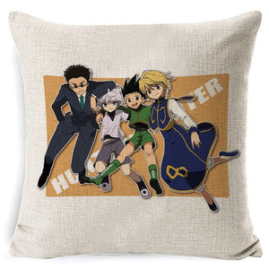 PEIYUAN Suef Anime Manga Hunter x Hunter Anime Pillow Cushion Case Cover Decorative Car Sofa Chair Cushion Cover Home Supplies