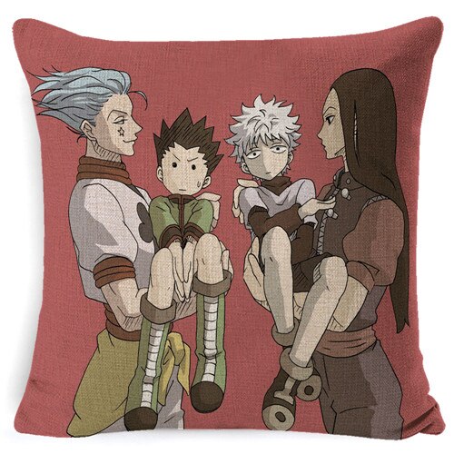 PEIYUAN Suef Anime Manga Hunter x Hunter Anime Pillow Cushion Case Cover Decorative Car Sofa Chair Cushion Cover Home Supplies