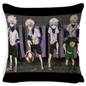 PEIYUAN Suef Anime Manga Hunter x Hunter Anime Pillow Cushion Case Cover Decorative Car Sofa Chair Cushion Cover Home Supplies