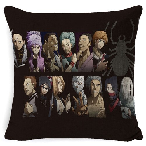 PEIYUAN Suef Anime Manga Hunter x Hunter Anime Pillow Cushion Case Cover Decorative Car Sofa Chair Cushion Cover Home Supplies