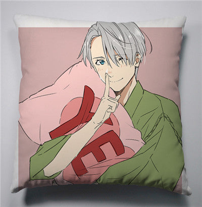 Anime Manga YURI!!! on ICE Pillow 40x40cm Pillow Case Cover Seat Bedding Cushion 001