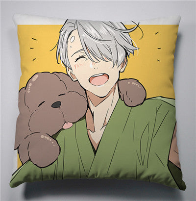 Anime Manga YURI!!! on ICE Pillow 40x40cm Pillow Case Cover Seat Bedding Cushion 001