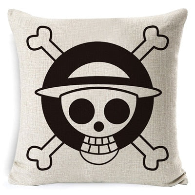 Fokusent Anime Linen One Piece Wanted Printed Throw Pillow Cover Covers Home Hotel Pillow Case 45x45cm 2018 New Arrival