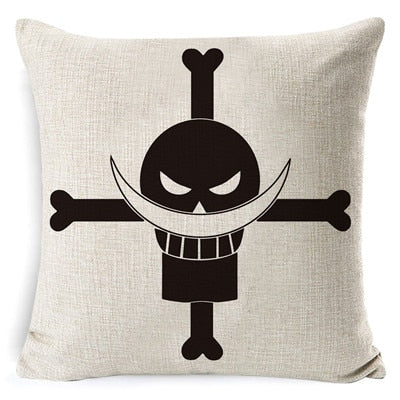 Fokusent Anime Linen One Piece Wanted Printed Throw Pillow Cover Covers Home Hotel Pillow Case 45x45cm 2018 New Arrival