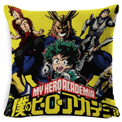 PEIYUAN Anime My Hero Academia All Might Midoriya Cool Red Waist Peach Skin Cushion Pillow Case Cover Home Costume Decor Supply