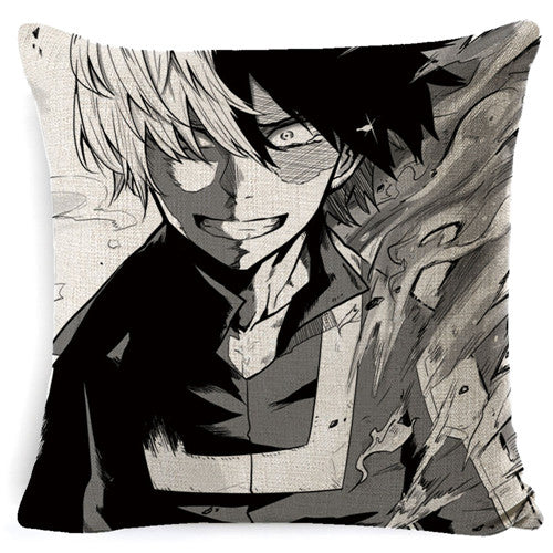 PEIYUAN Anime My Hero Academia All Might Midoriya Cool Red Waist Peach Skin Cushion Pillow Case Cover Home Costume Decor Supply