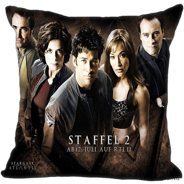 Custom Decorative Pillowcase Sga Stargate Atlantis Square Zippered Pillow Cover Best Gift 35X35,40x40,45x45cm(One Side)180516-59