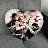 New Arrival Custom DIABOLIK LOVERS Zipper Pillowcase Cover Heart Shape Pillow Cover Size 41x36cm,47x42cm
