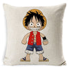 Anime Cushion Cover Linen One Piece Wanted Printed Throw Pillow Cover Sofa Car Cover Home Decoration Pillow Cushion Case 45x45cm