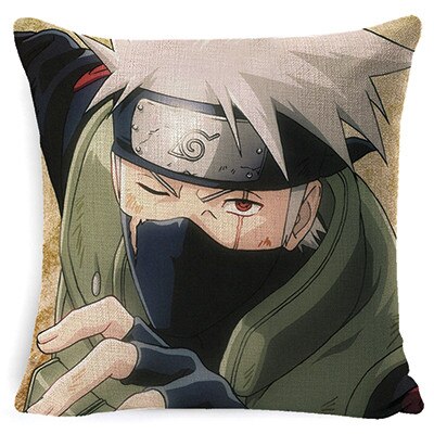 Anime Naruto Uzumaki Naruto Uchiha Sasuke Hatake Kakashi Sofa Throw Pillowcase Home Decor Pillow Case Home Cushion Cover