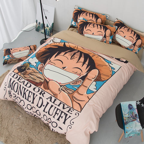 Fokusent Anime Linen One Piece Wanted Printed Throw Pillow Cover Covers Home Hotel Pillow Case 45x45cm 2018 New Arrival