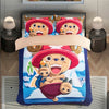 Japanese Anime Smiling face One Piece Bedding Set Boy soft bedclothes duvet cover quilt cover Comfortable pillow case
