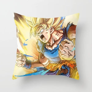 Fashion Japanese Anime DBZ Print Throw Pillowcase Dragon Ball Z Goku Polyester Cushion Covers Pillow Cover for Couches