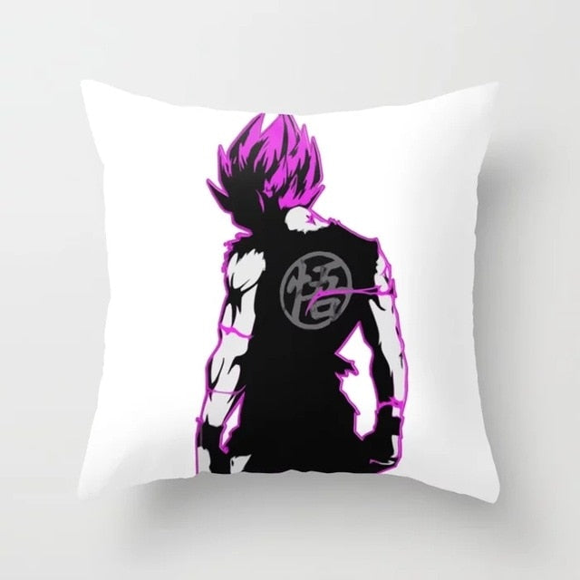 Fashion Japanese Anime DBZ Print Throw Pillowcase Dragon Ball Z Goku Polyester Cushion Covers Pillow Cover for Couches