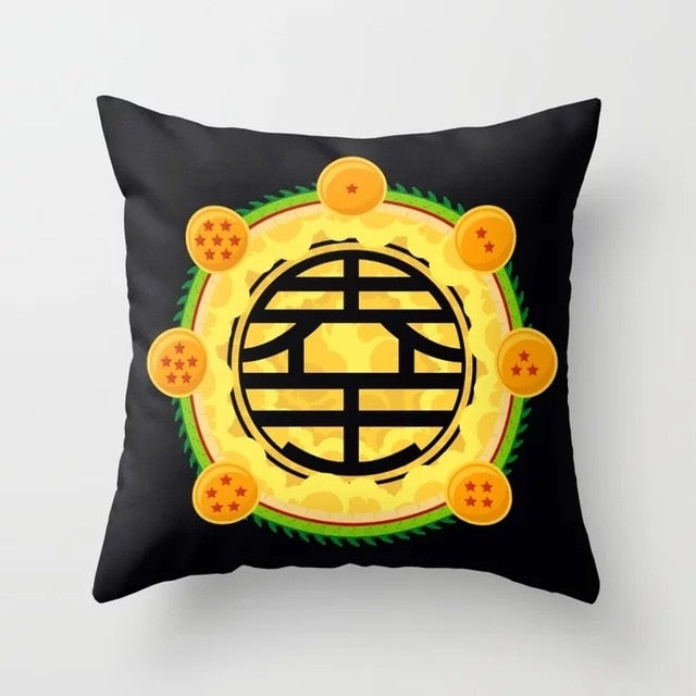 Fashion Japanese Anime DBZ Print Throw Pillowcase Dragon Ball Z Goku Polyester Cushion Covers Pillow Cover for Couches