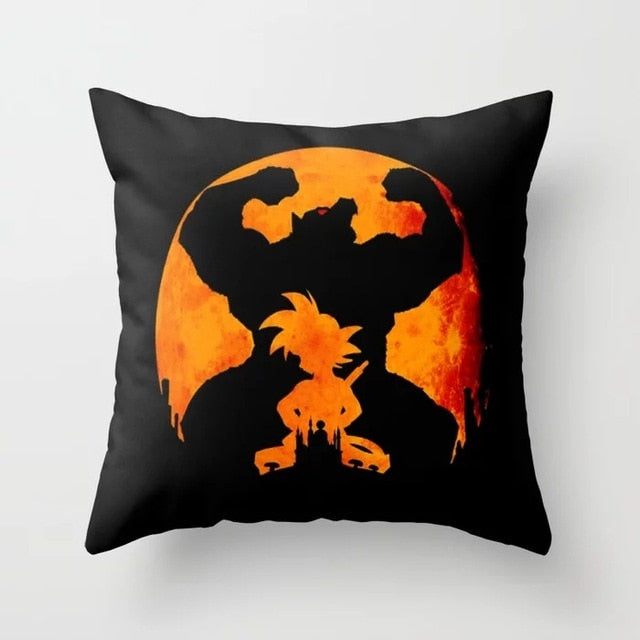 Fashion Japanese Anime DBZ Print Throw Pillowcase Dragon Ball Z Goku Polyester Cushion Covers Pillow Cover for Couches