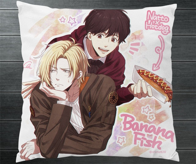 New Anime Banana Fish Ash Lynx Eiji Okumura Shunichi Cartoon Manga Pillowcase Pillow Case Cover Cosplay Gift BED/SOFA/CAR Decor