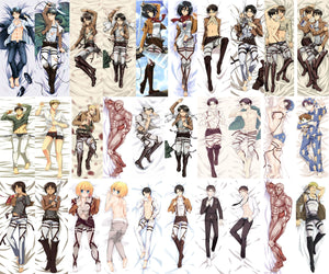 Update Anime Shingeki no Kyojin Attack on Titan Eren Jaeger Ackerman Levi Ymir Dakimakura pillow cover hugging body pillow case