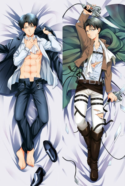 Update Anime Shingeki no Kyojin Attack on Titan Eren Jaeger Ackerman Levi Ymir Dakimakura pillow cover hugging body pillow case