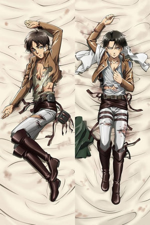 Update Anime Shingeki no Kyojin Attack on Titan Eren Jaeger Ackerman Levi Ymir Dakimakura pillow cover hugging body pillow case