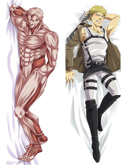 Update Anime Shingeki no Kyojin Attack on Titan Eren Jaeger Ackerman Levi Ymir Dakimakura pillow cover hugging body pillow case