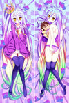 August Update Anime NO GAME NO LIFE Characters sexy girl Shiro & Jibril Dakimakura pillow cover hugging body pillow case