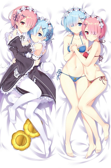 July update Anime Re Zero kara Hajimeru Isekai Seikatsu Emilia Rem Ram Beatrice Dakimakura body pillow cover hugging pillowcases