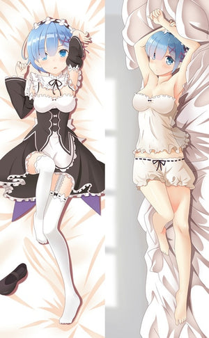 July update Anime Re Zero kara Hajimeru Isekai Seikatsu Emilia Rem Ram Beatrice Dakimakura body pillow cover hugging pillowcases