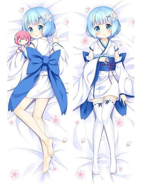 July update Anime Re Zero kara Hajimeru Isekai Seikatsu Emilia Rem Ram Beatrice Dakimakura body pillow cover hugging pillowcases