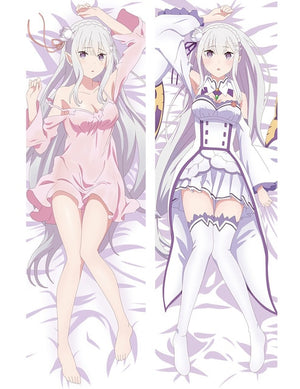 July update Anime Re Zero kara Hajimeru Isekai Seikatsu Emilia Rem Ram Beatrice Dakimakura body pillow cover hugging pillowcases