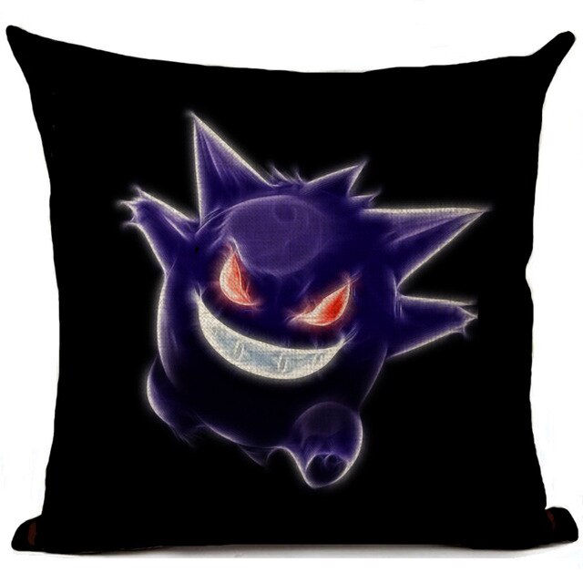 Pokemon Cushion Cover Linen Cartoon Printed Pillow Cover Car Sofa Throw Pillows Home Decoration Anime Pillowcase 45*45cm