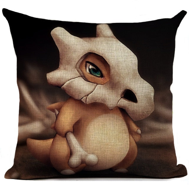 Pokemon Cushion Cover Linen Cartoon Printed Pillow Cover Car Sofa Throw Pillows Home Decoration Anime Pillowcase 45*45cm