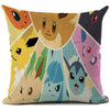 Pokemon Cushion Cover Linen Cartoon Printed Pillow Cover Car Sofa Throw Pillows Home Decoration Anime Pillowcase 45*45cm