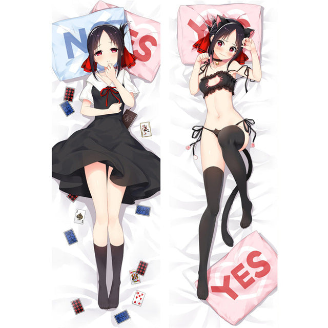 Kaguya-sama: Love Is War Kaguya Shinomiya Anime Dakimakura Pillow Case Hugging Body Chika Fujiwara