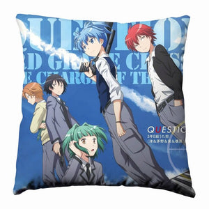 Anime Manga Assassination Classroom Pillow 40x40cm Pillow Case Cover Seat Bedding Cushion 004