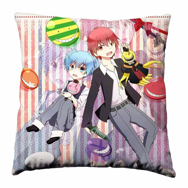 Anime Manga Assassination Classroom Pillow 40x40cm Pillow Case Cover Seat Bedding Cushion 004