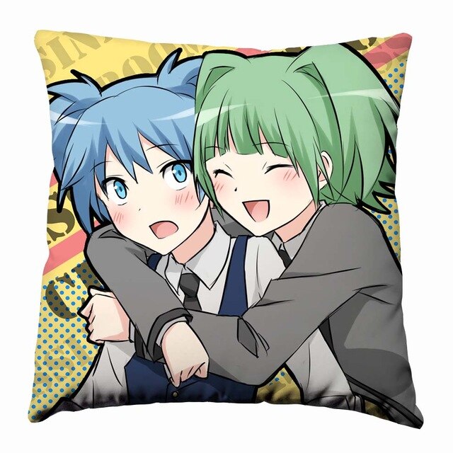 Anime Manga Assassination Classroom Pillow 40x40cm Pillow Case Cover Seat Bedding Cushion 004