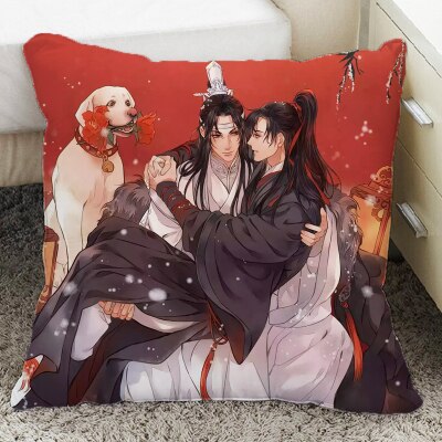 Grandmaster of Demonic Cultivation Wei Wuxian Lan wangji BL Yaoi Pillowcase Pillow Case Cover Cosplay Gift BED/SOFA/CAR Decor