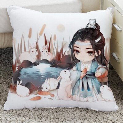 Grandmaster of Demonic Cultivation Wei Wuxian Lan wangji BL Yaoi Pillowcase Pillow Case Cover Cosplay Gift BED/SOFA/CAR Decor